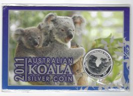 2011 AUSTRALIAN PERTH MINT UNZE/OVP-Set/Sujet:KOALA PAAR/1 $