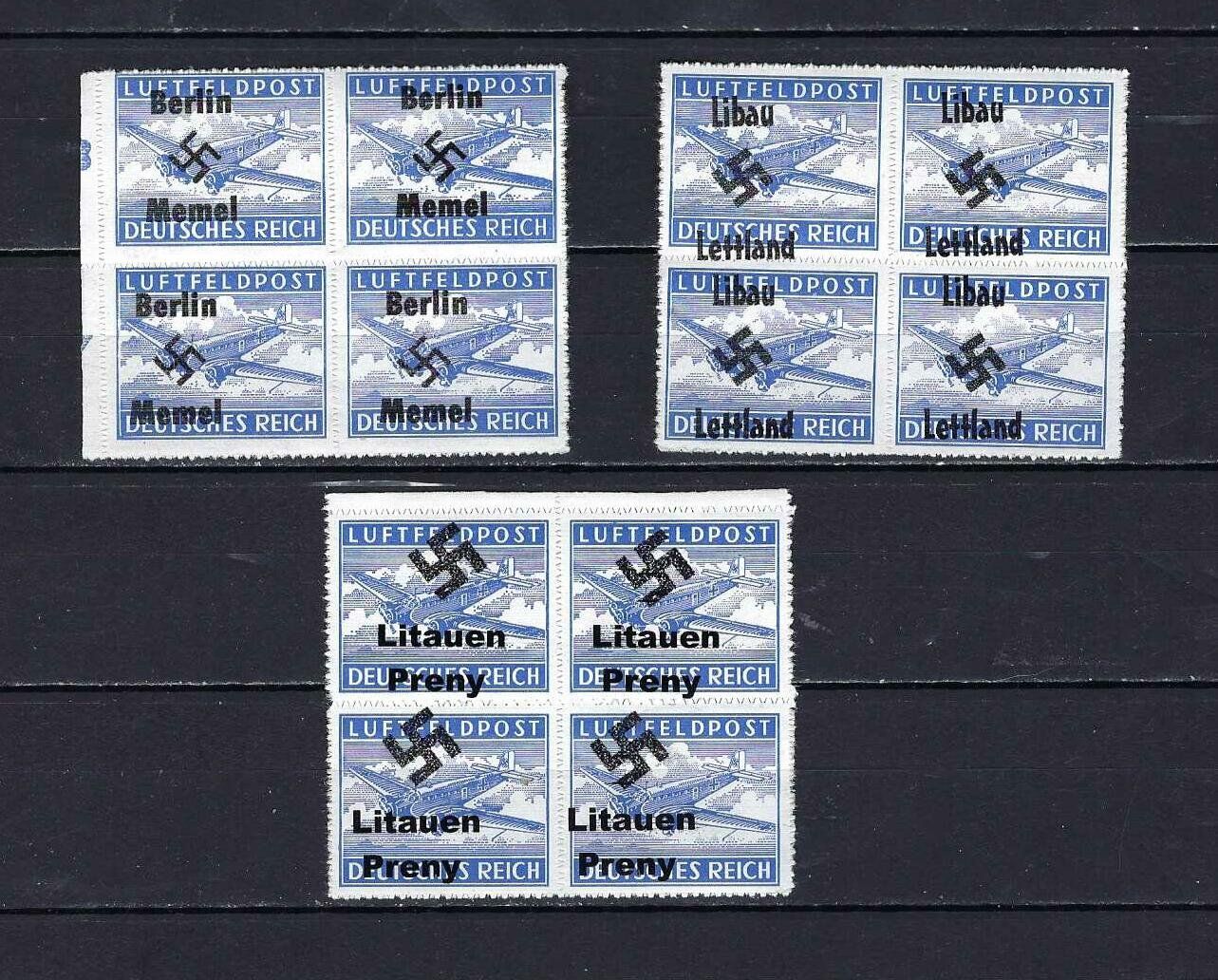 Tous les timbres: Luftfeldpost mit Aufdruck ** – Neuf avec emballage d'origine à Lindau par Rickie123