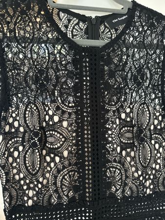 The Kooples Kleid schwarz Spitze Langarm guter Zustand