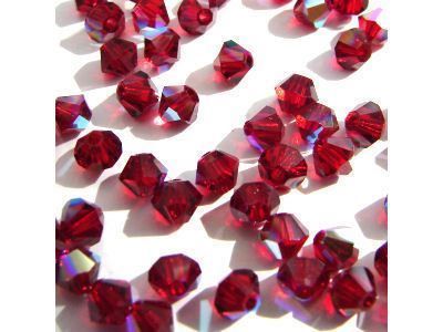 Perlen (unechte): Perlen Swarovski, 4mm, Siam AB – Neu und originalverpackt aus Schachen LU von Perlentraum