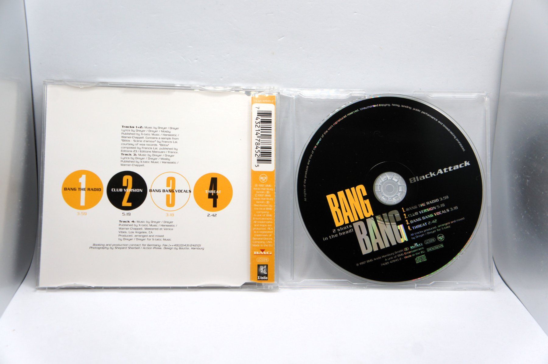 CD: Maxi Single CD Black Attack: Bang Bang 2 Shots In The Head – Usato da Ernetschwil venduto da luisvonerni 1
