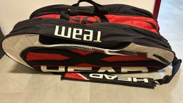 Head Tennistasche Team, gross, rot/schwarz