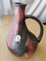 Vase Ruscha Keramik Modell 333 braun schwarz 30 cm, Unikat! 