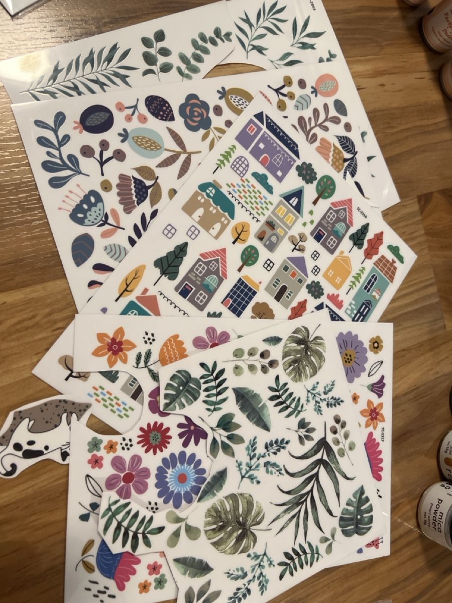 Rayher Kit bricolage: Bastelmaterial: Marabu Decoupage, Farbpigmente, Rub ons etc – Usato da Lauerz venduto da Zauberwald87 5