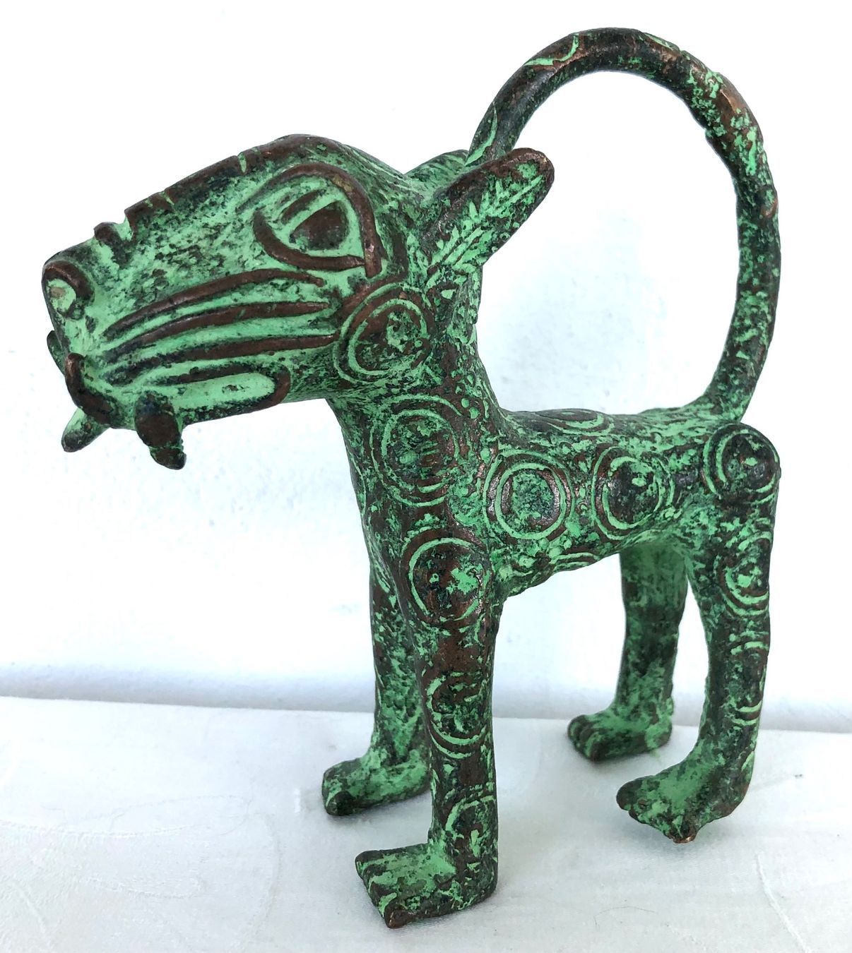 Sculture & Statue: feiner alter Leopard Bronze Benin Höhe 13,5 cm – Usato da Rüthi (Rheintal) venduto da Kunsthaus777 3