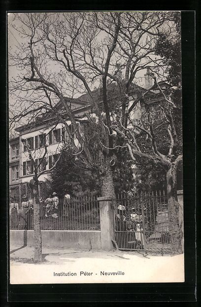Ansichtskarten: Neuveville, Ansicht der Institution Pét – Gebraucht aus Berlin von bartko-reher