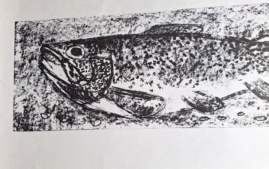 Grafiken & Lithographien: Fisch, Lithografie von L Häfliger 75 – Gebraucht aus Alpnach Dorf von MZ001 2