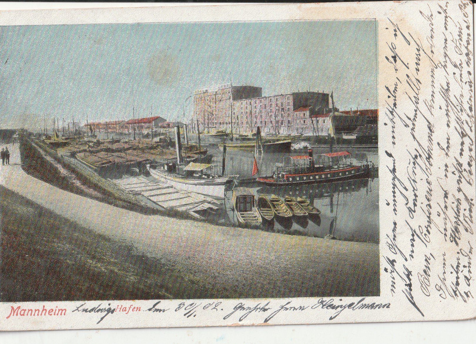 Cartoline postali: Manheim Hafen – Usato da Lumbrein venduto da made02