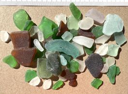 Strandglas Meerglas  sea glass    top Sammlung.  wunderschön