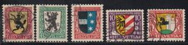 Timbres suisses Pro Juventute 1924, 1925, 1926 et 1930