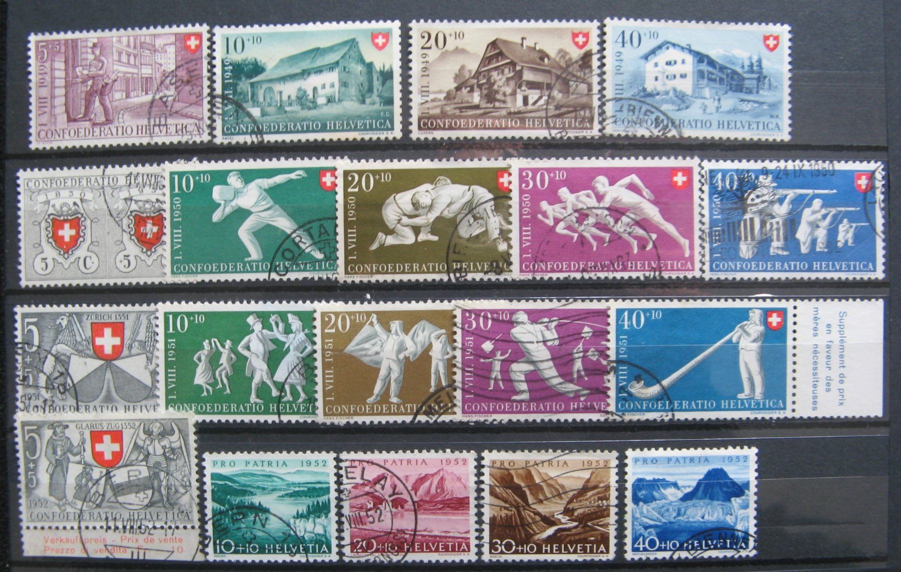 Alle Briefmarken: PP ab Anfang bis 1956 gestempelt – Gebraucht aus Frauenfeld von Interessent1 2