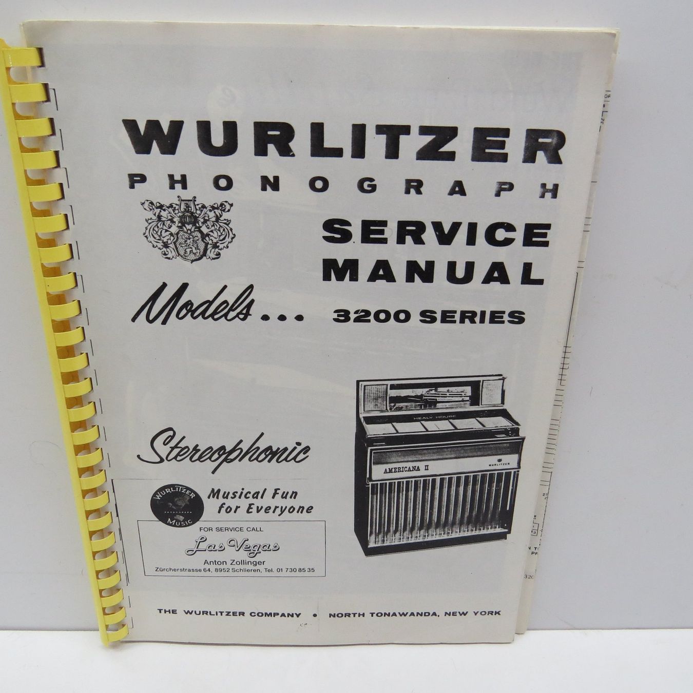 Wurlitzer Jukebox: WURLITZER-MANUAL – Usato da Oberlunkhofen venduto da Paco1 6