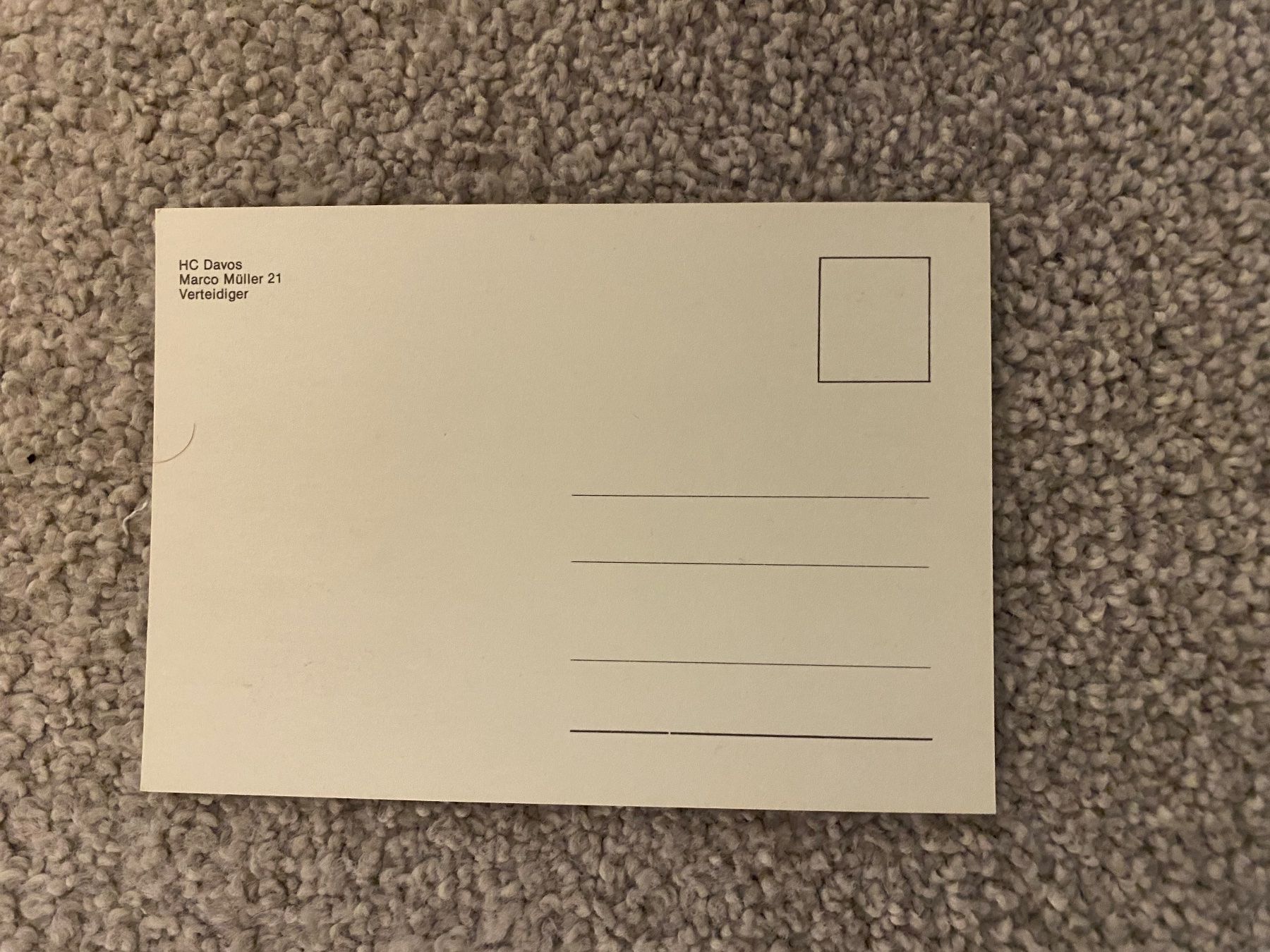 Autogramme: HC Davos Marco Müller Autogrammkarte – Gebraucht aus Mörel von tim_w9py 1