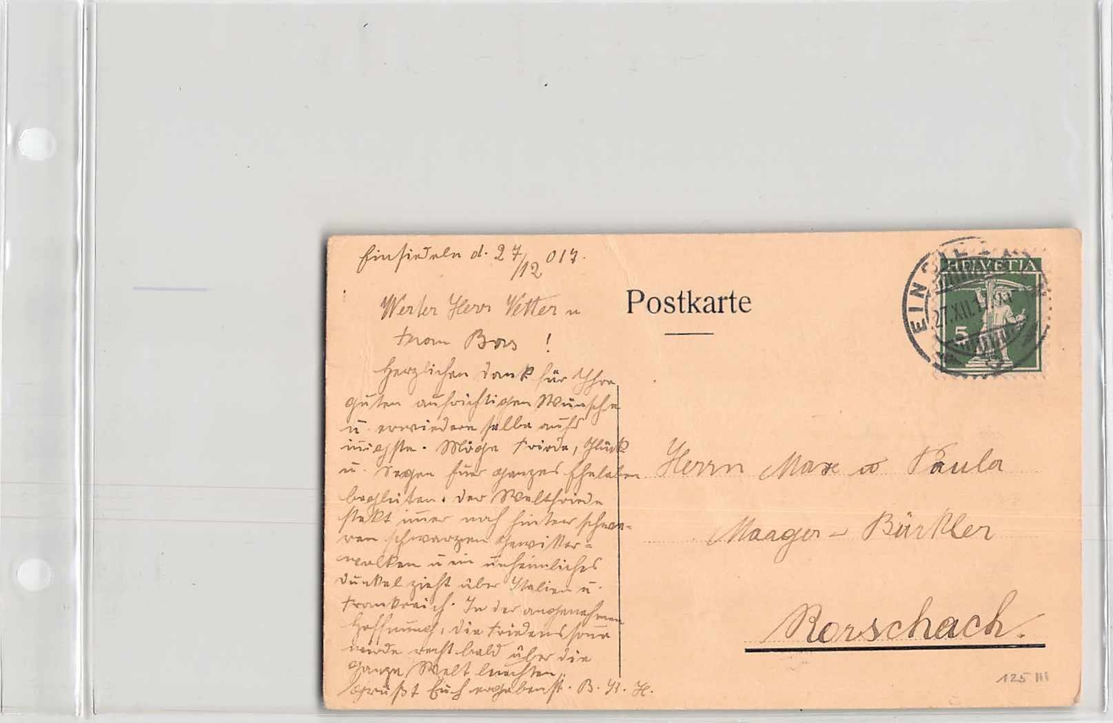 Cartes postales: Die besten Wünsche vom Stift EINSIEDELN 1917 – D'occasion à Lufingen par TopAnsichtskarten 1