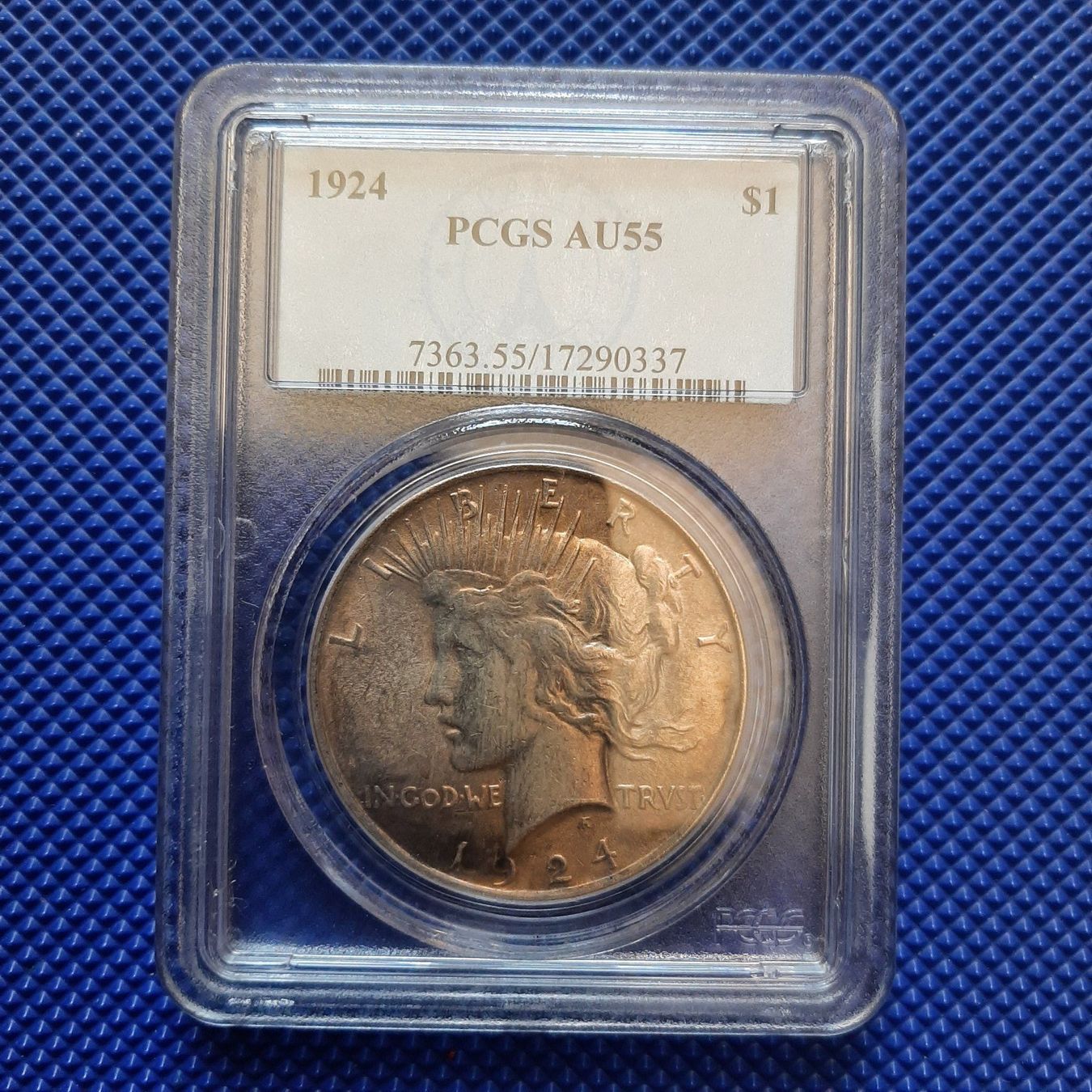 Tutti le monete: USA Peace Dollar 1924 PCGS AU55 – Usato da Carouge GE venduto da cecob0909
