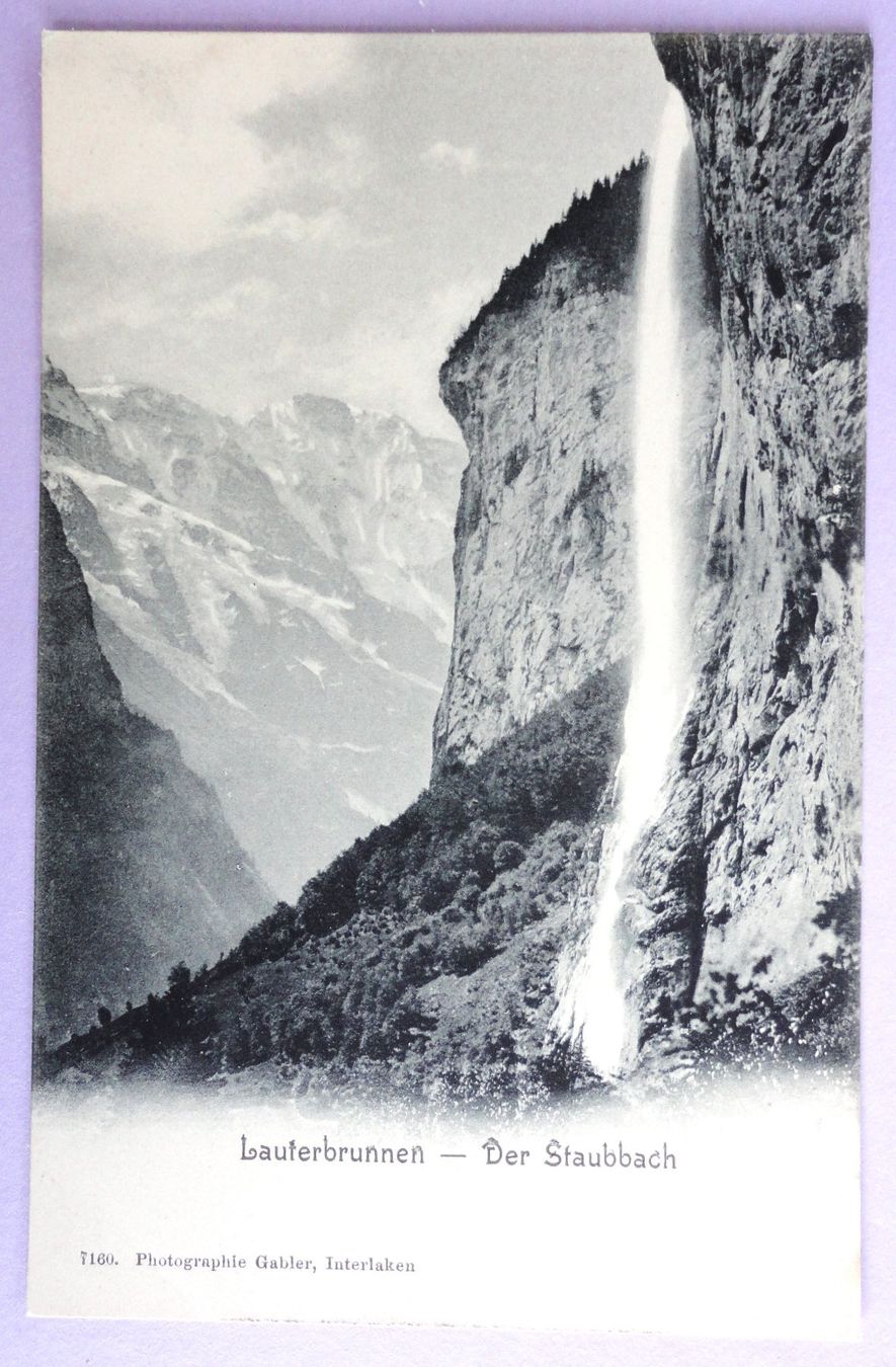 Cartoline postali: Lauterbrunnen - Der Staubbach – Usato da Fétigny venduto da Billy2miny