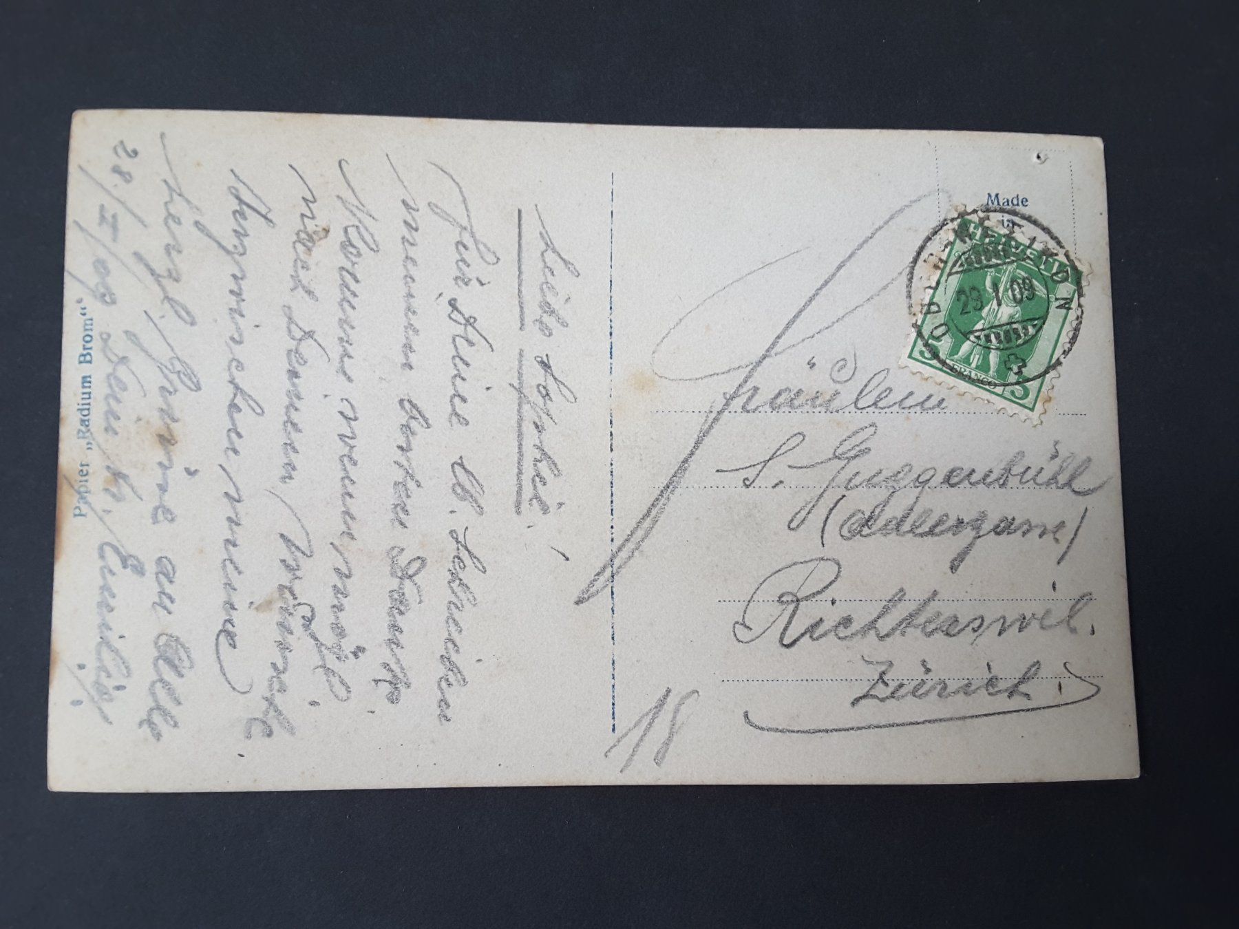 Cartoline postali: #Wilhelm Tell , gel. 1909 – Usato da Reichenburg venduto da Pipo-67 1
