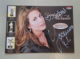 LG/ Original Autogrammkarte Yasmine Mélanie Sängerin Schlag