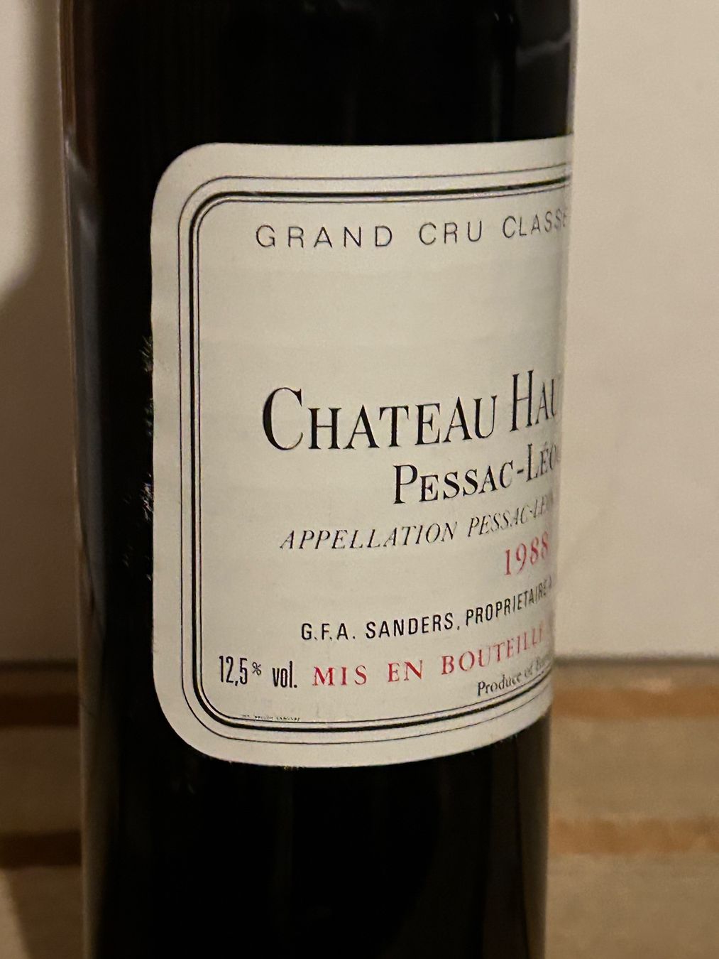 Vino: CHÂTEAU HAUT-BAILLY 1988 Pessac-Léognan – Nuovo (secondo la descrizione) da Roche VD venduto da avediscipule 2