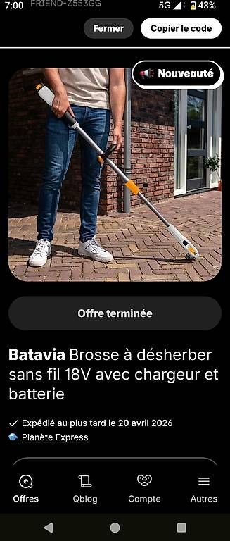 Tutti gli attrezzi: Batavia brosse désherbage et mousse – Usato da Bussigny venduto da RicardoShop