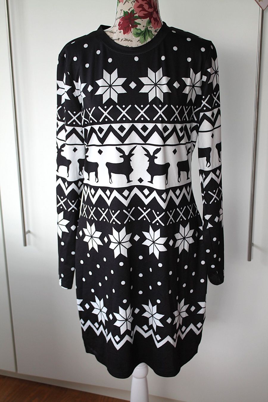Vestiti: Festliches Kleid mit Renntier Muster ☆ Longpullover – Nuovo (secondo la descrizione) da Hüttwilen venduto da pinti55