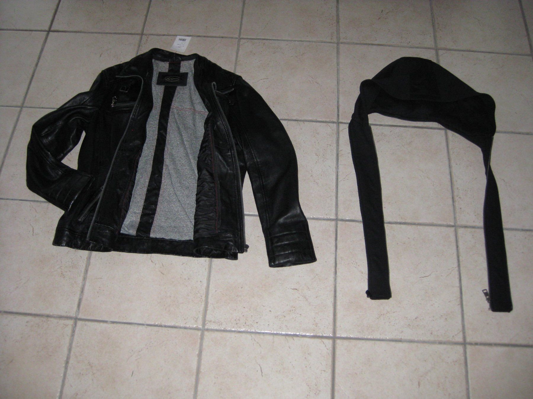 Jacken: Echt Lederjacke Bikerstyle black Marke: JCC Gr.52 – Neu (gemäss Beschreibung) aus Steinmaur von Daka36 7