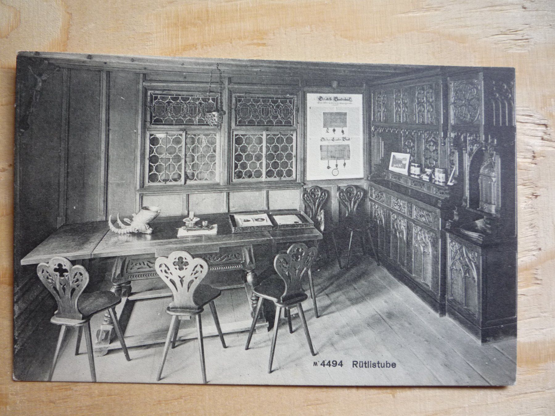 Cartoline postali: Rütlistube, M 4494 – Usato da Rieden SG venduto da Gant24