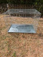 Grosse Hundebox mit Abdeckung. Aus Metall. 108x76x69cm 