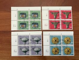 1974 P Patria CH Erstag gest.Viererblock mit Tab  (K118)