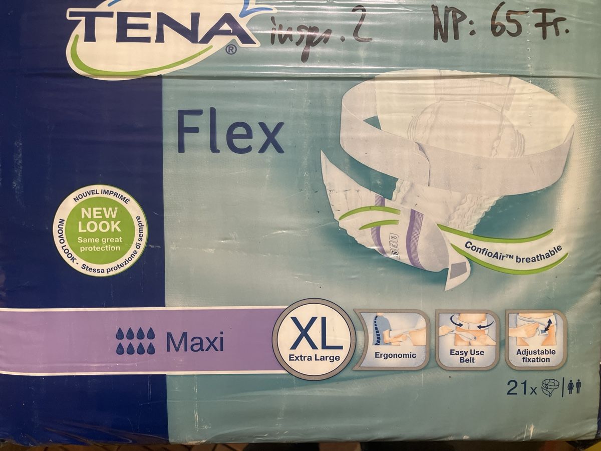 Secchi per pannolini & Pannolini: Tena Flex Maxi Grösse XL Neu – Nuovo e nell'imballaggio originale da Erlenbach im Simmental! venduto da Simmentaler-Perlen