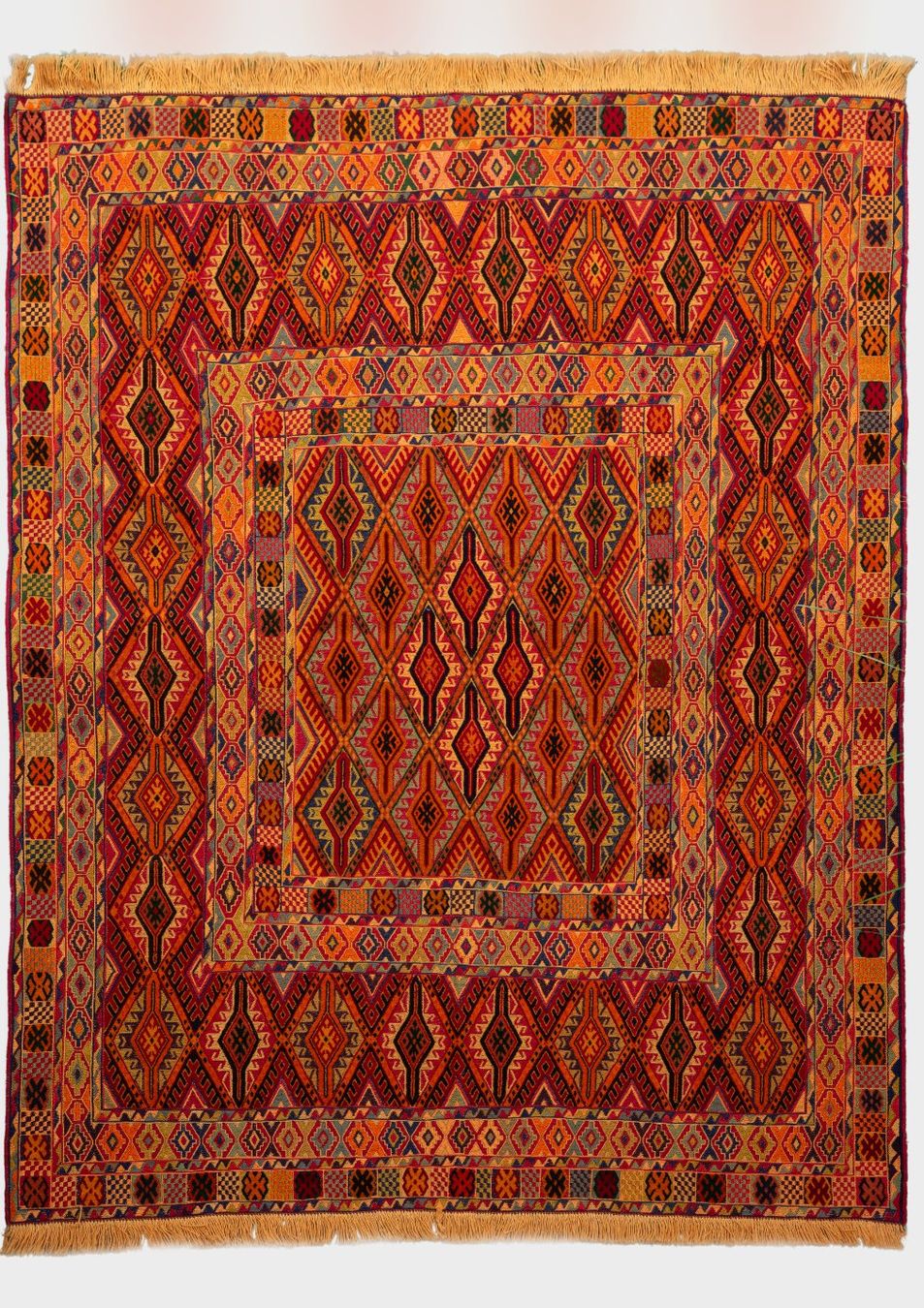 Kelim Tappeti: 193x155cm Afghan Kelim Handgemacht – Nuovo e nell'imballaggio originale da Luzern venduto da Hera.Kollektiv