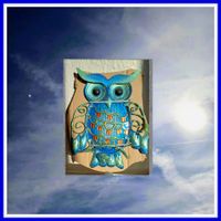 Hibou déco Cadeau.Handarbeit aus Metall!Perfekter Hingucker!
