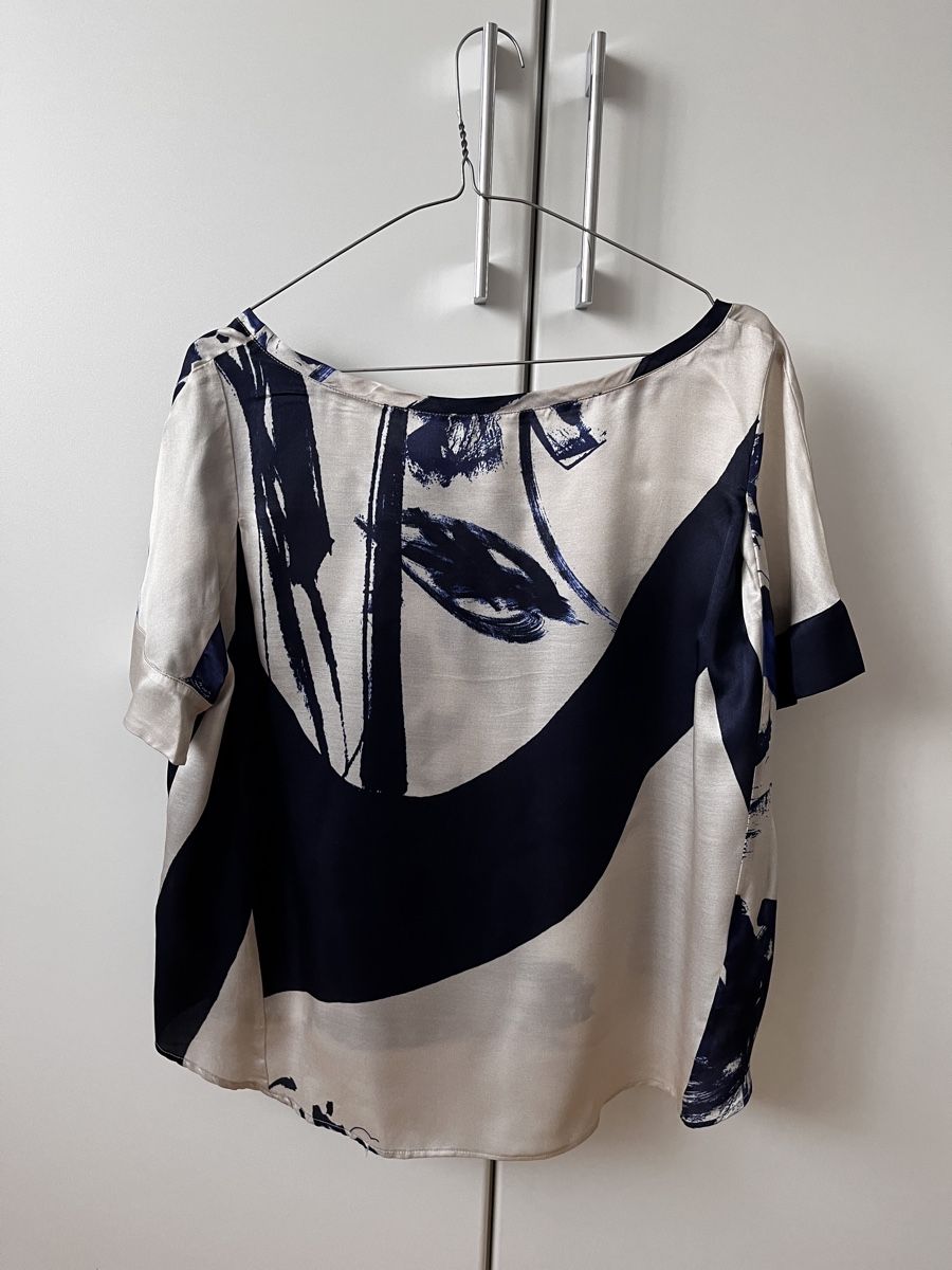 Manila Grace Camicette: Manila Grace Bluse Gr. M Kurzarm Silk Viscose – Usato da Zürich venduto da Kleanthy 1