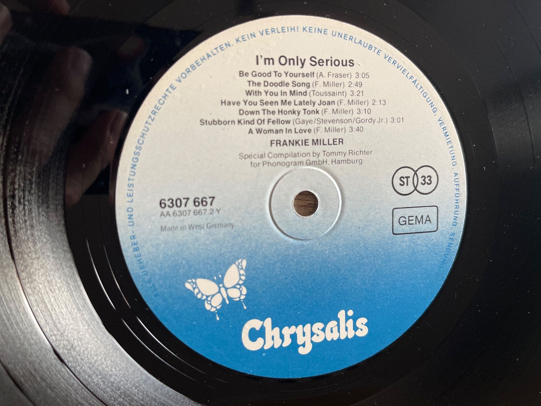Dischi in vinile: A82/Frankie Miller - I'm Only Serious – Usato da Frutigen venduto da Philippe_jsp 2