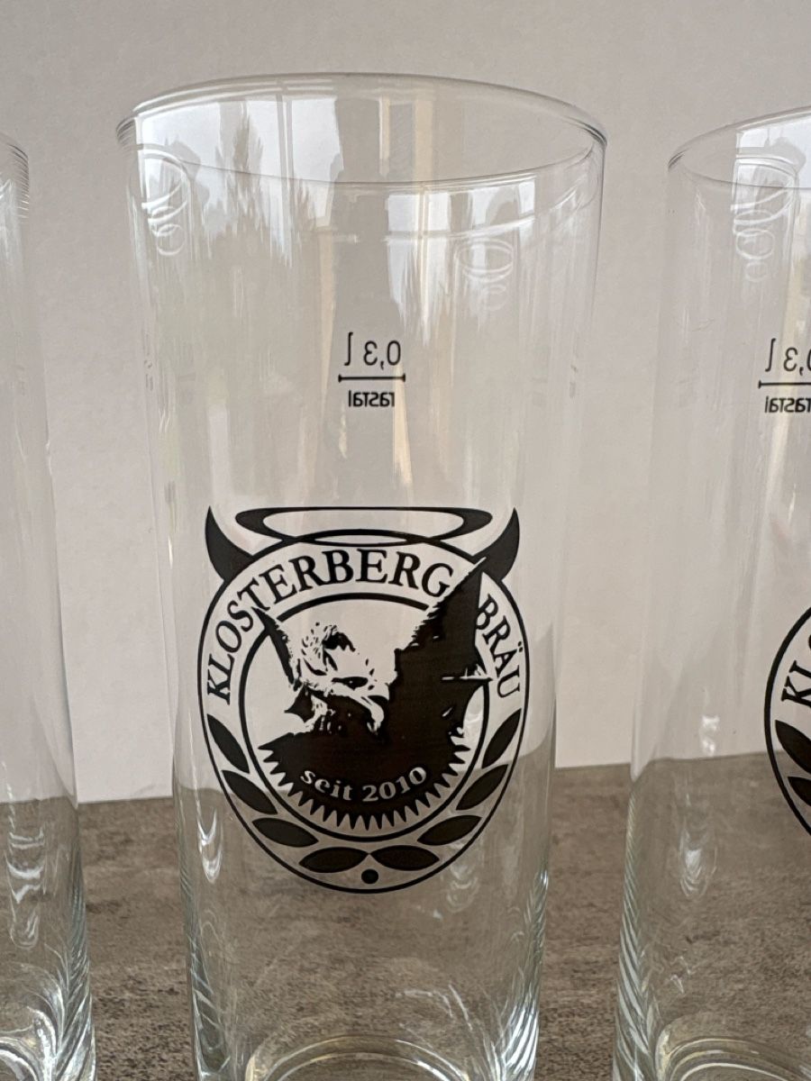 Bicchieri: 5 Klosterberg Bräu Bier Trinkgläser – Usato da Rümlang venduto da resale35 1