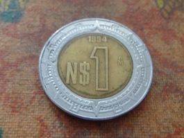 MEXIQUE   1  Peso  1994  Amérique-Sud