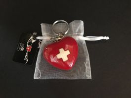Schlüsselanhänger Herz Klangkörper Geschenk 1. August 🇨🇭_1