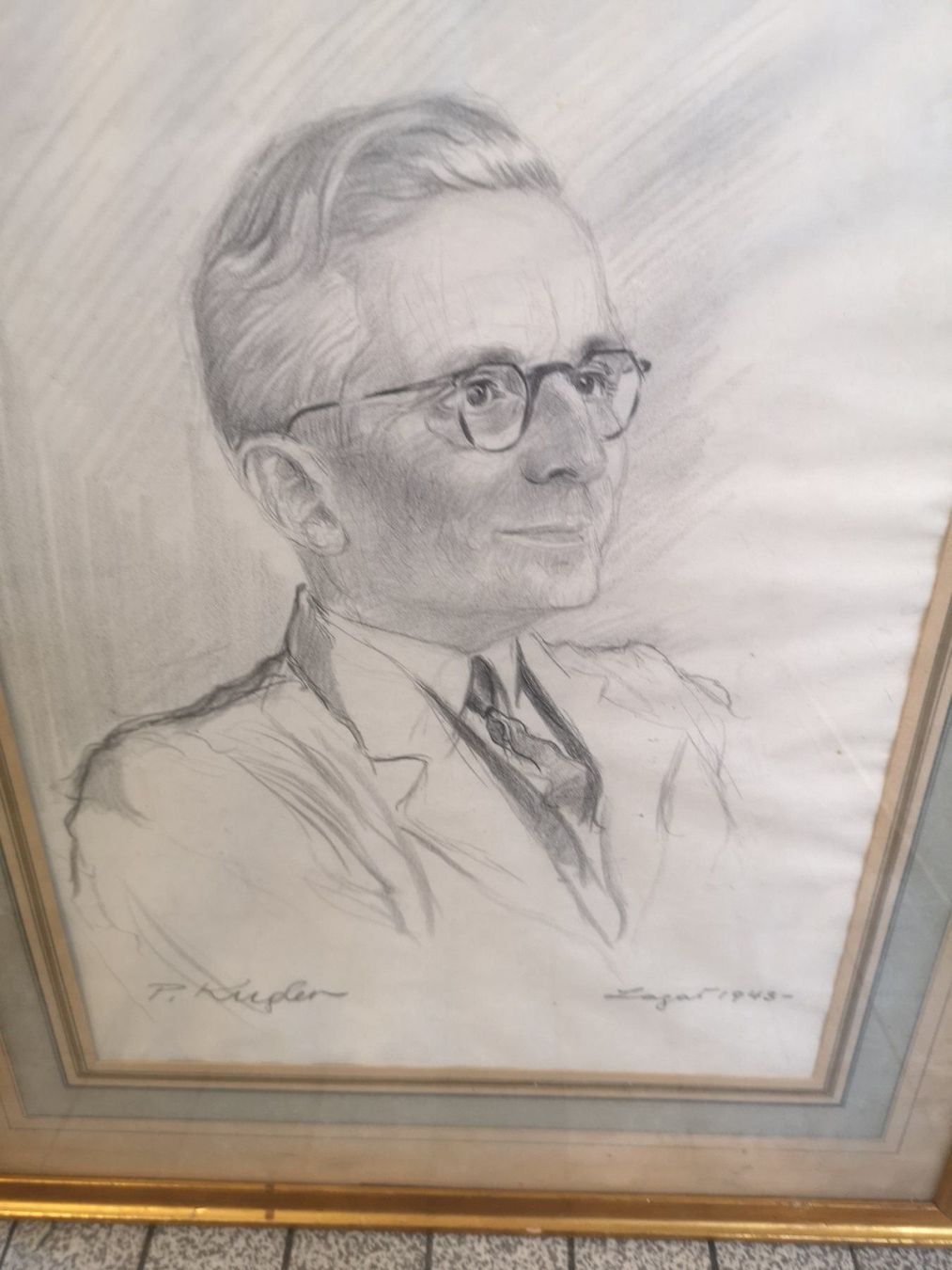 Dipinti: Dessin signé et daté 1943 – Usato da Genève venduto da Qanil77 3