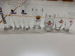 Biergläser Set verschiedene Marken gebraucht 7 Stück