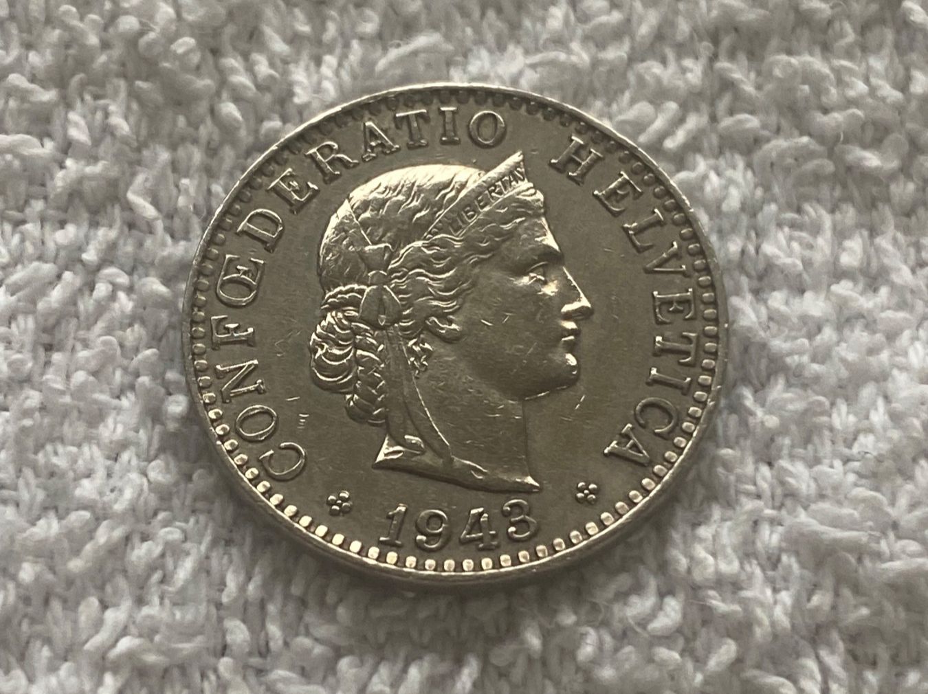 Tutti le monete: 20 centimes/rappen 1943 – Usato da Nyon venduto da Ilmi09