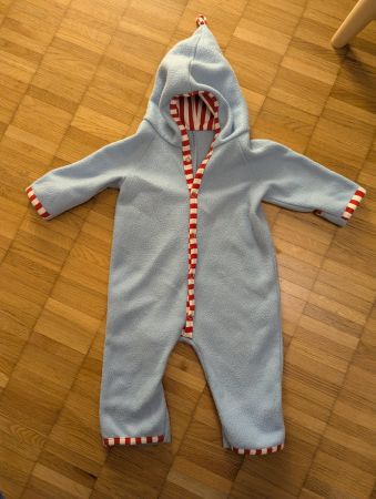 Baby Fleece Overall, Gr. 12-18 Monaten, hellblau