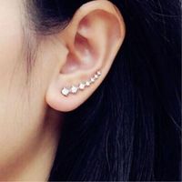 Boucles strass Doré