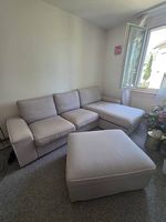 IKEA KIVIK Sofa mit Récamiere + Hocker  GRATIS