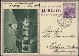 FL - Ganzsache - 1931 - Bildpostkarte • Schaan - Vaduz