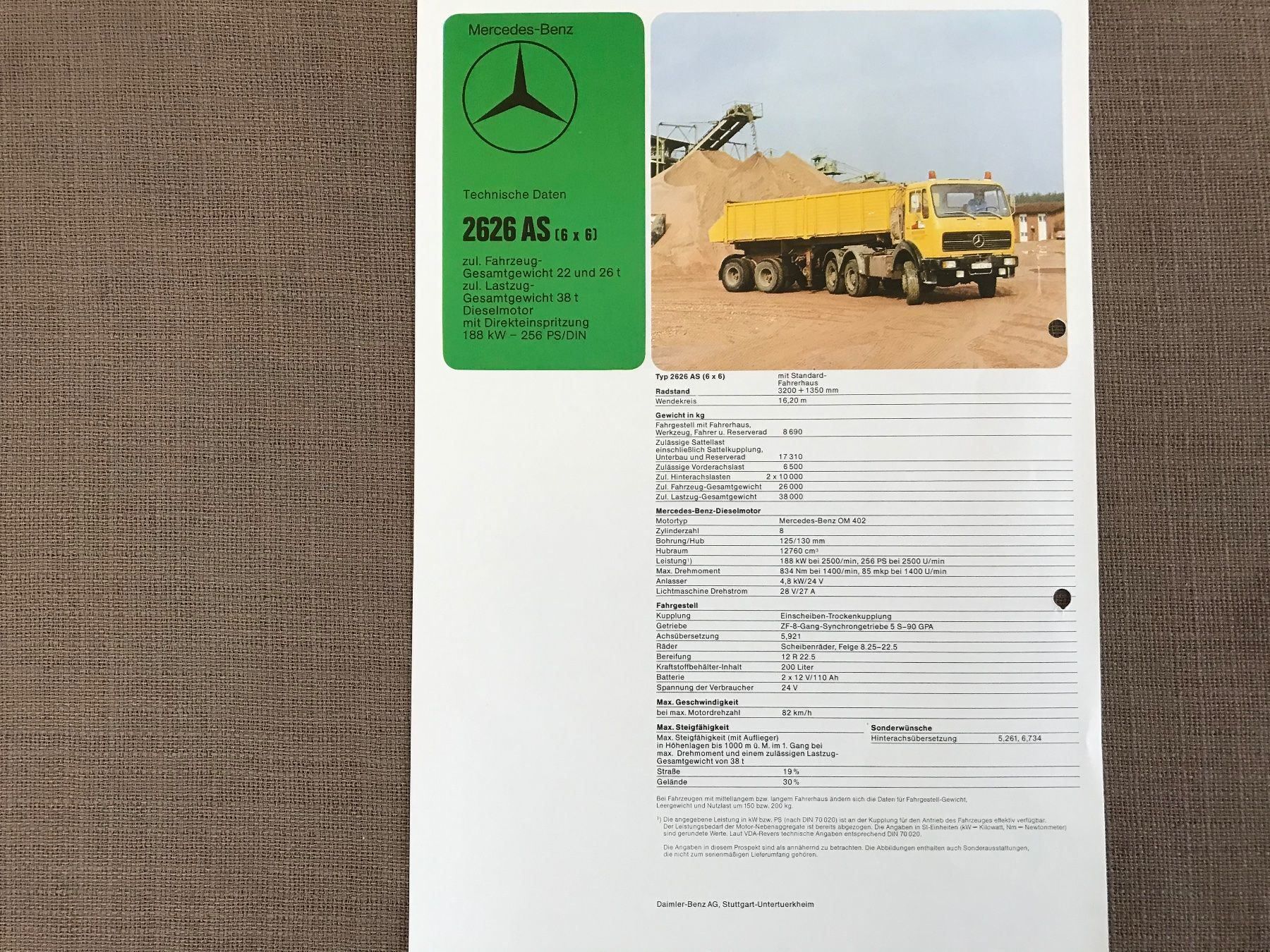Autocarri: Mercedes Prospekt – Usato da Balterswil venduto da Jeko1967 1