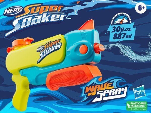 Nerf Spielzeuge: Nerf / Super Soaker / Wave Spray 887 ml Wasserpistole – Neu und originalverpackt aus Oensingen von Liquidations-Shop 1