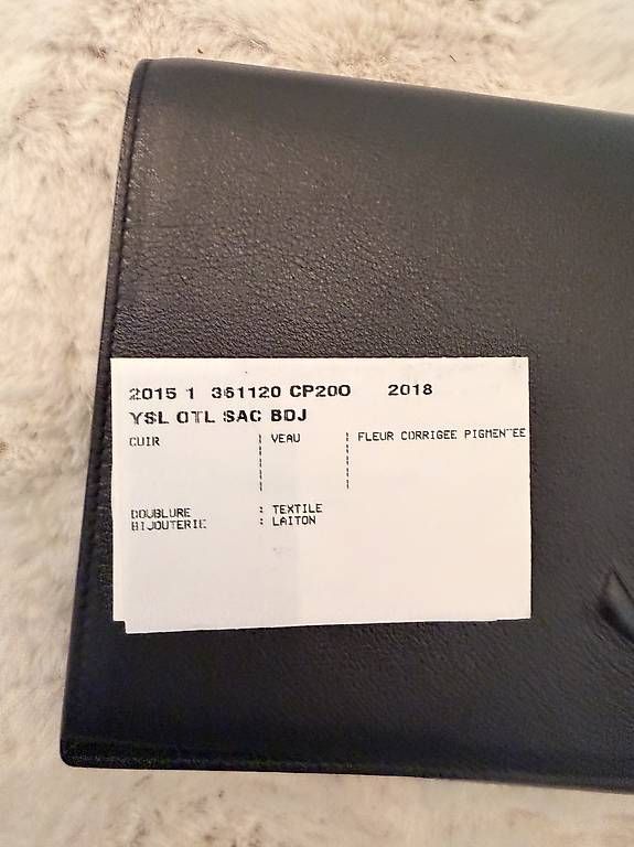 Borse da donna: YSL / Saint Laurent schwarze Leder-Clutch – Usato da Adligenswil venduto da TST04 4