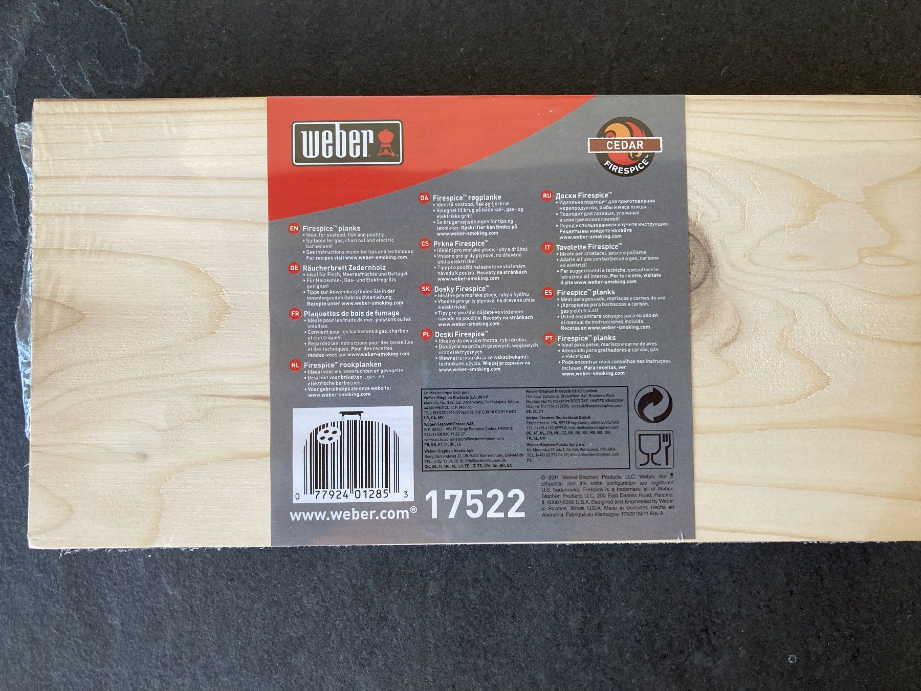 Holzartikel: Weber Räucherbretter aus Zedernholz – Neu und originalverpackt aus Herisau von beate011171 1
