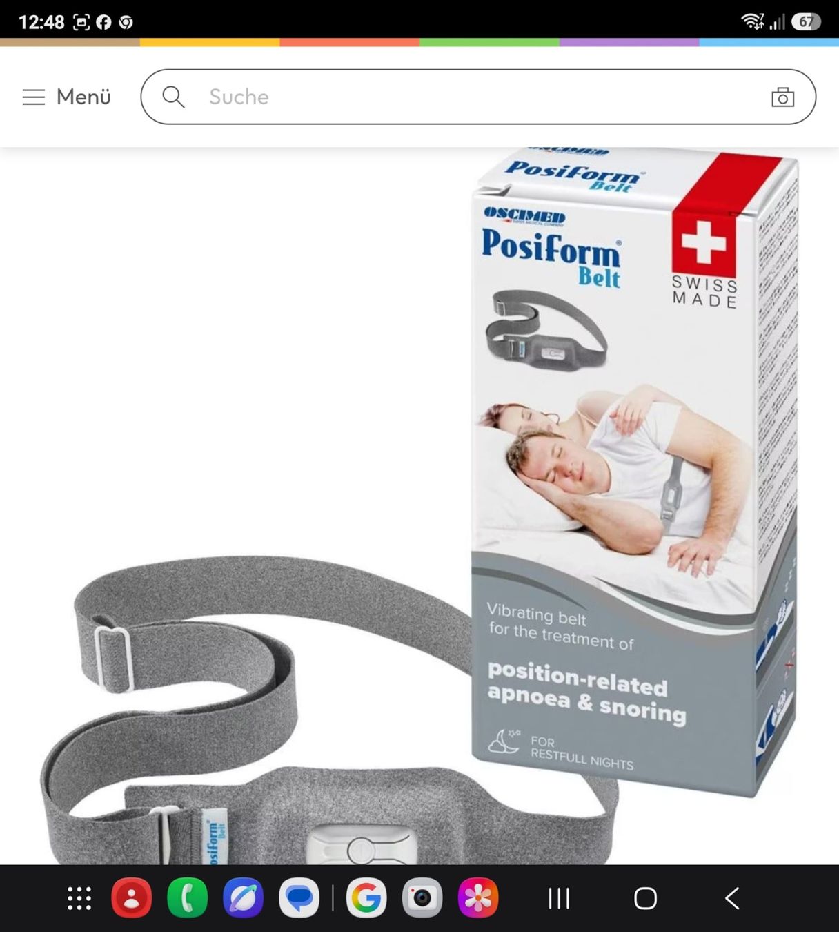 Cinture: Anti - Schnarch Gürtel  Posiform belt – Nuovo e nell'imballaggio originale da Wikon venduto da Speedy_li 1