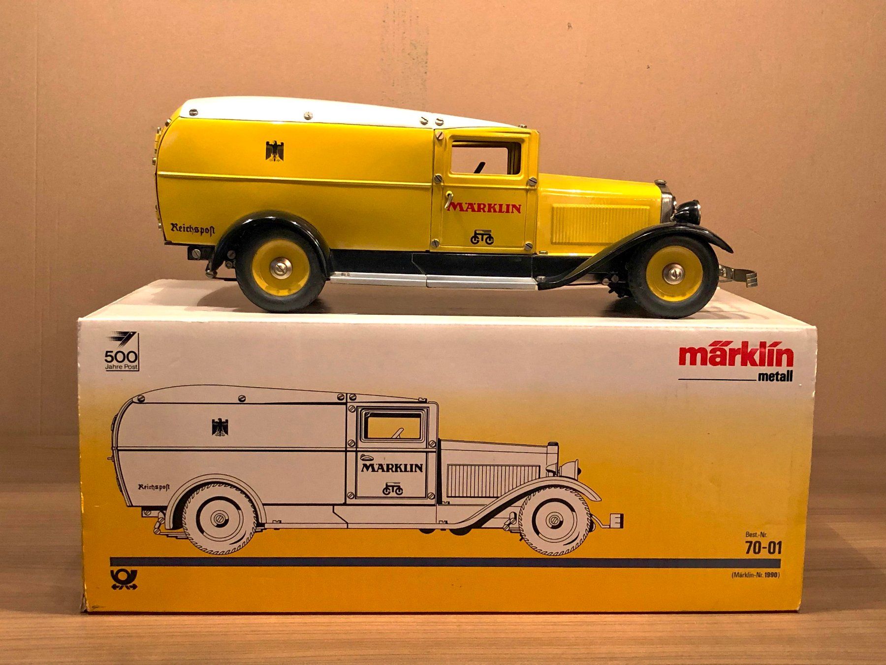 Modellini d'auto: Märklin 1990 Post-Packetauto – Nuovo (secondo la descrizione) da Burg AG venduto da Hubschrabi